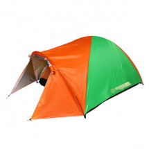 Палатка туристическая &quot;Кама-3&quot; двухслойная, оранжево-зеленый